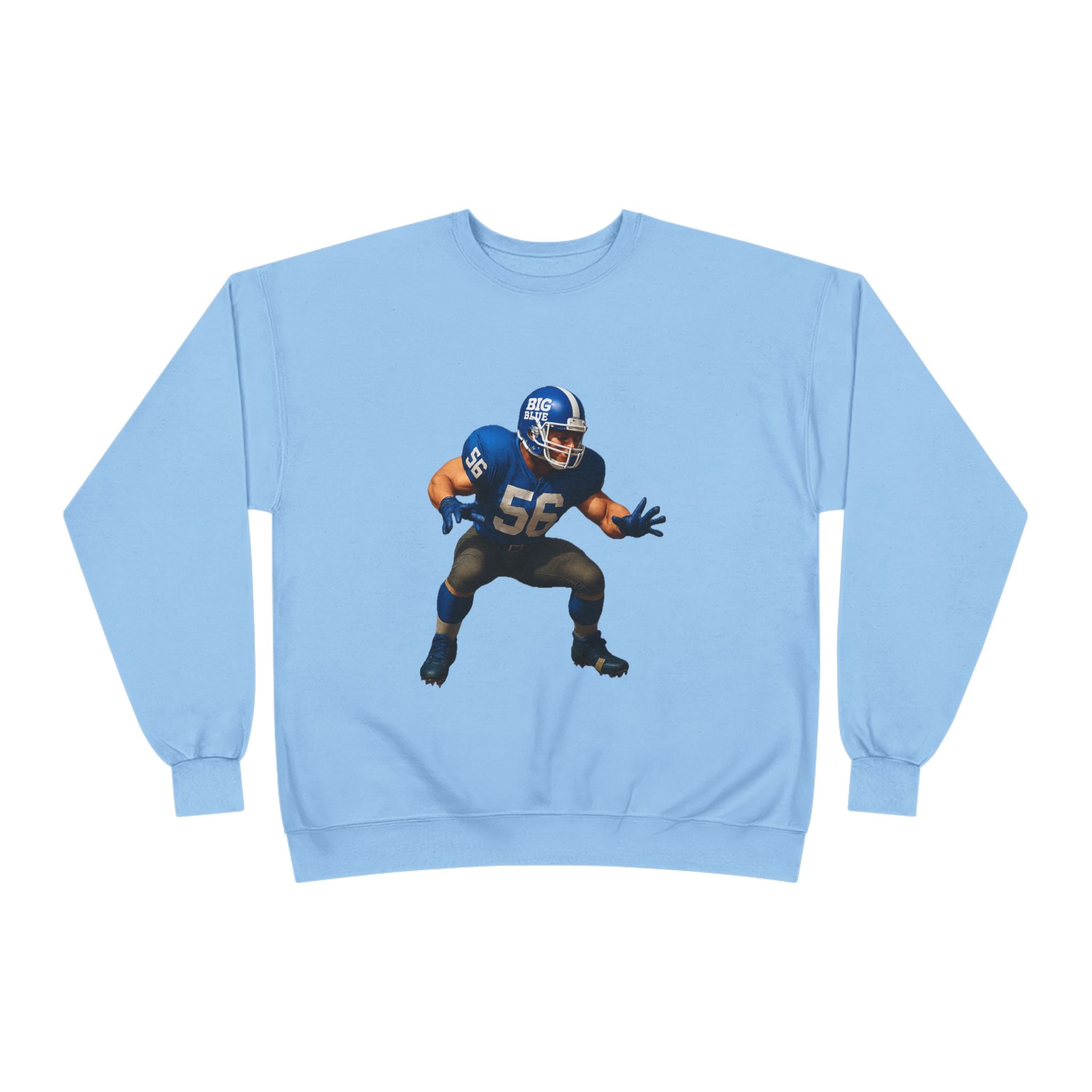Football Linebacker Illustration Crewneck Sweatshirt
