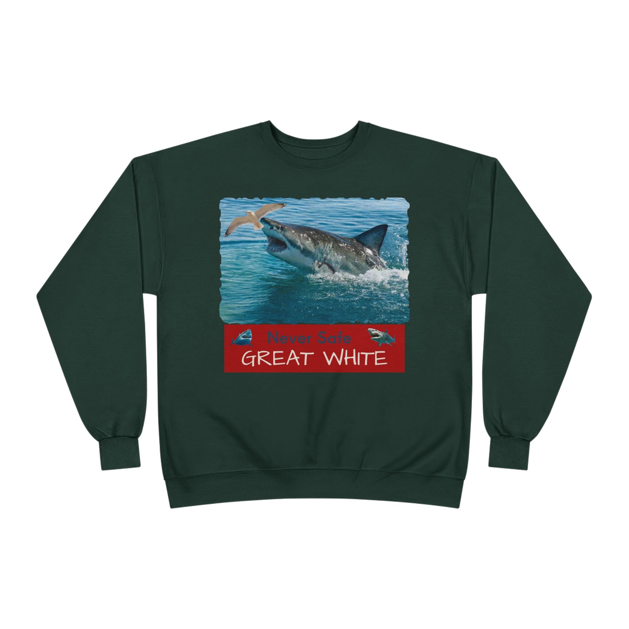Great White Shark Crewneck Sweatshirt