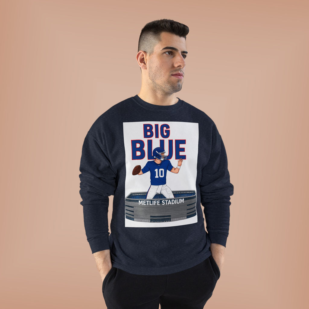 Big Blue '10' MetLife Stadium Crewneck Sweatshirt