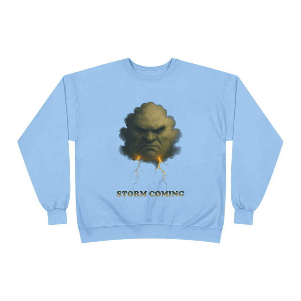 Storm Coming Sweatshirt — Angry Cloud Graphic Crewneck