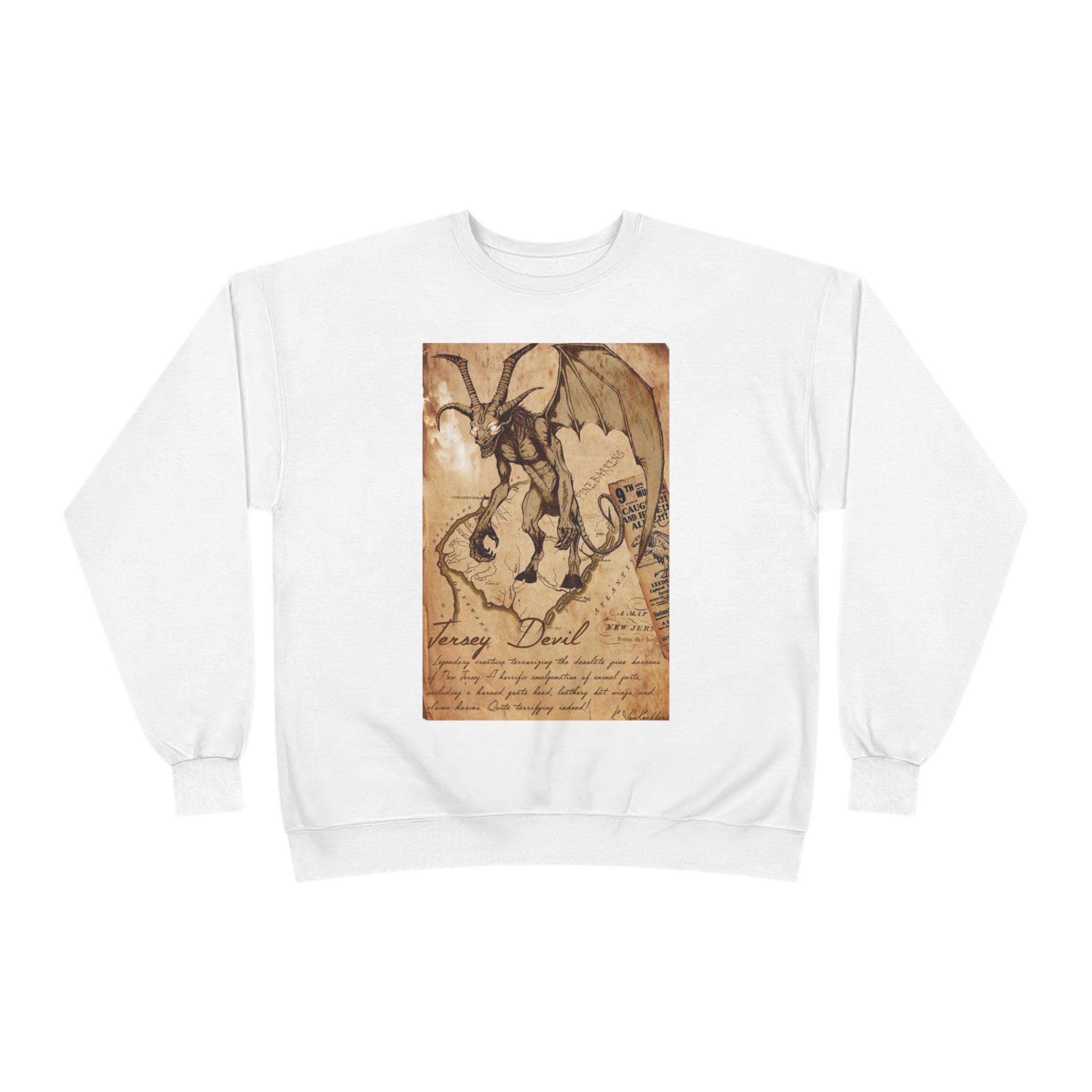 Vintage Demon Sketch Crewneck Sweatshirt