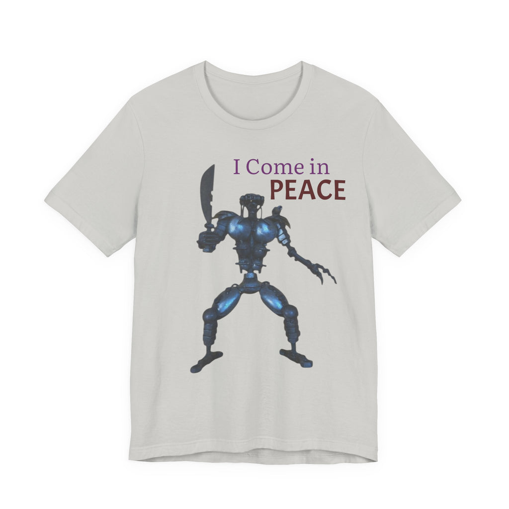 T-Shirt — I Come in Peace Robot Graphic Tee