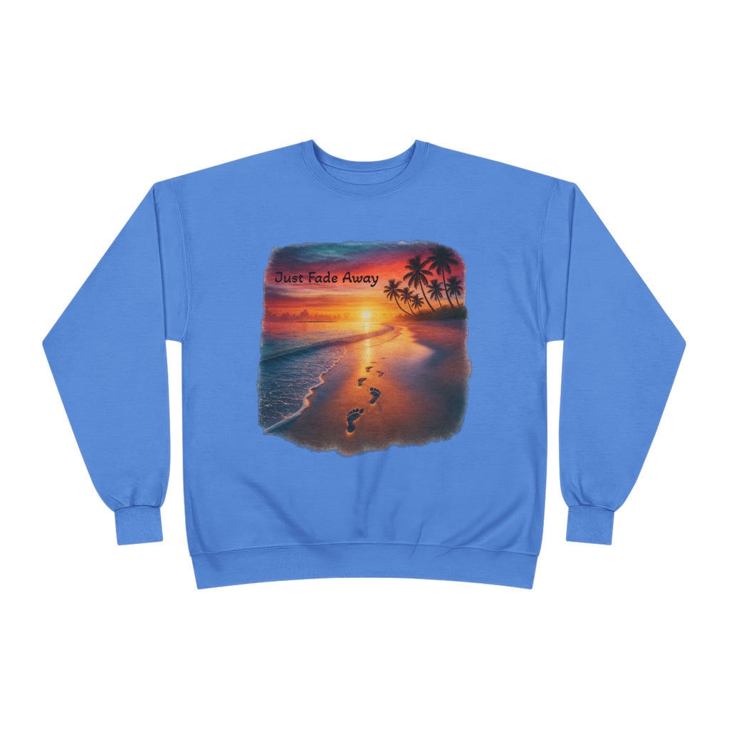 Crewneck Sweatshirt — Sunset Beach "Footprints" Graphic