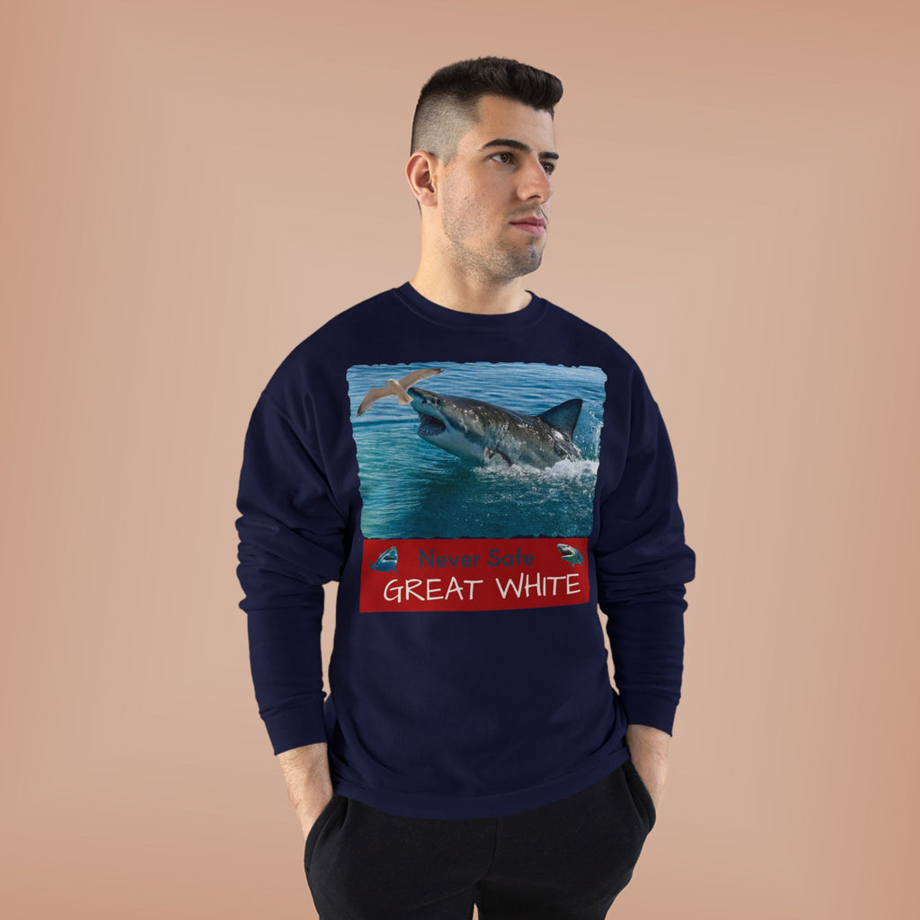 Great White Shark Crewneck Sweatshirt
