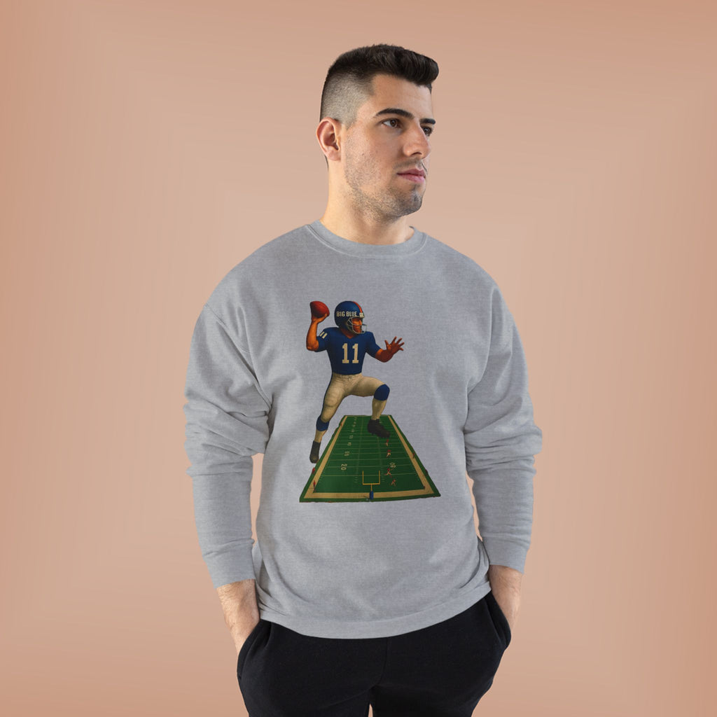 Football Quarterback Graphic Crewneck Sweatshirt