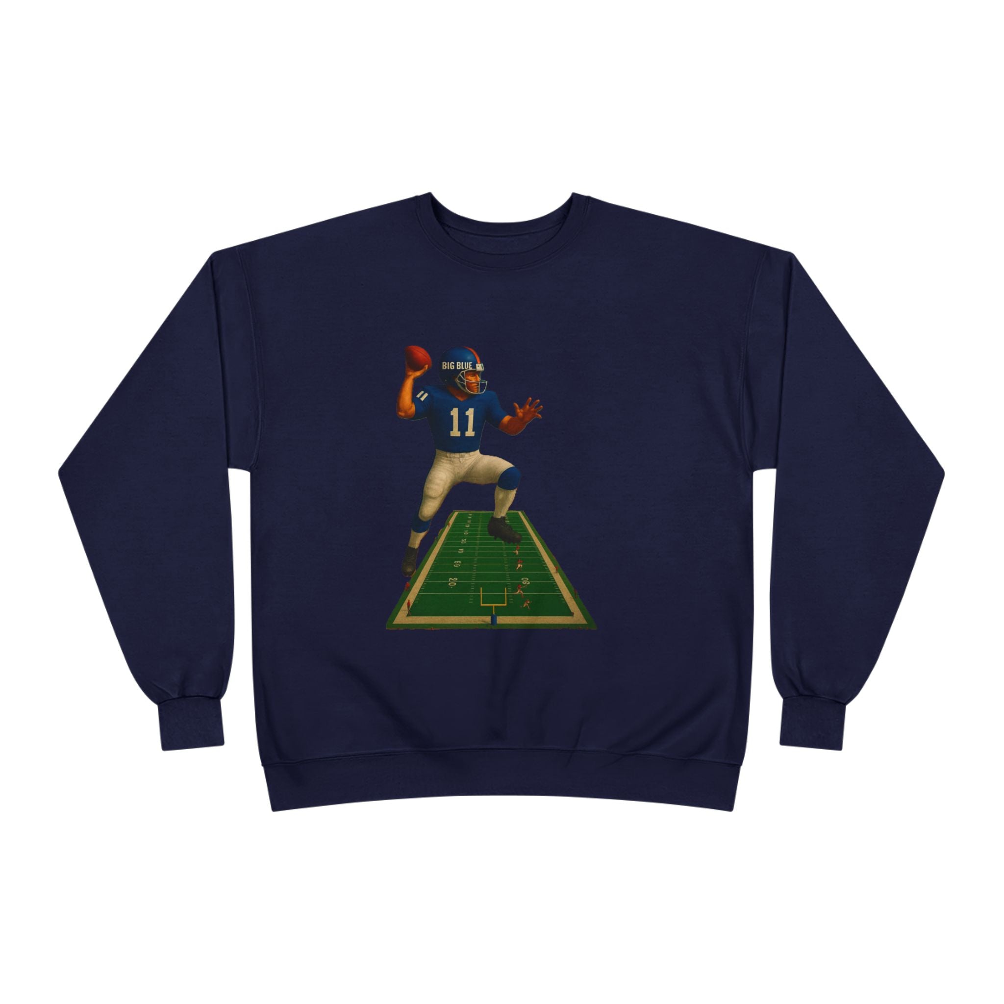 Football Quarterback Graphic Crewneck Sweatshirt