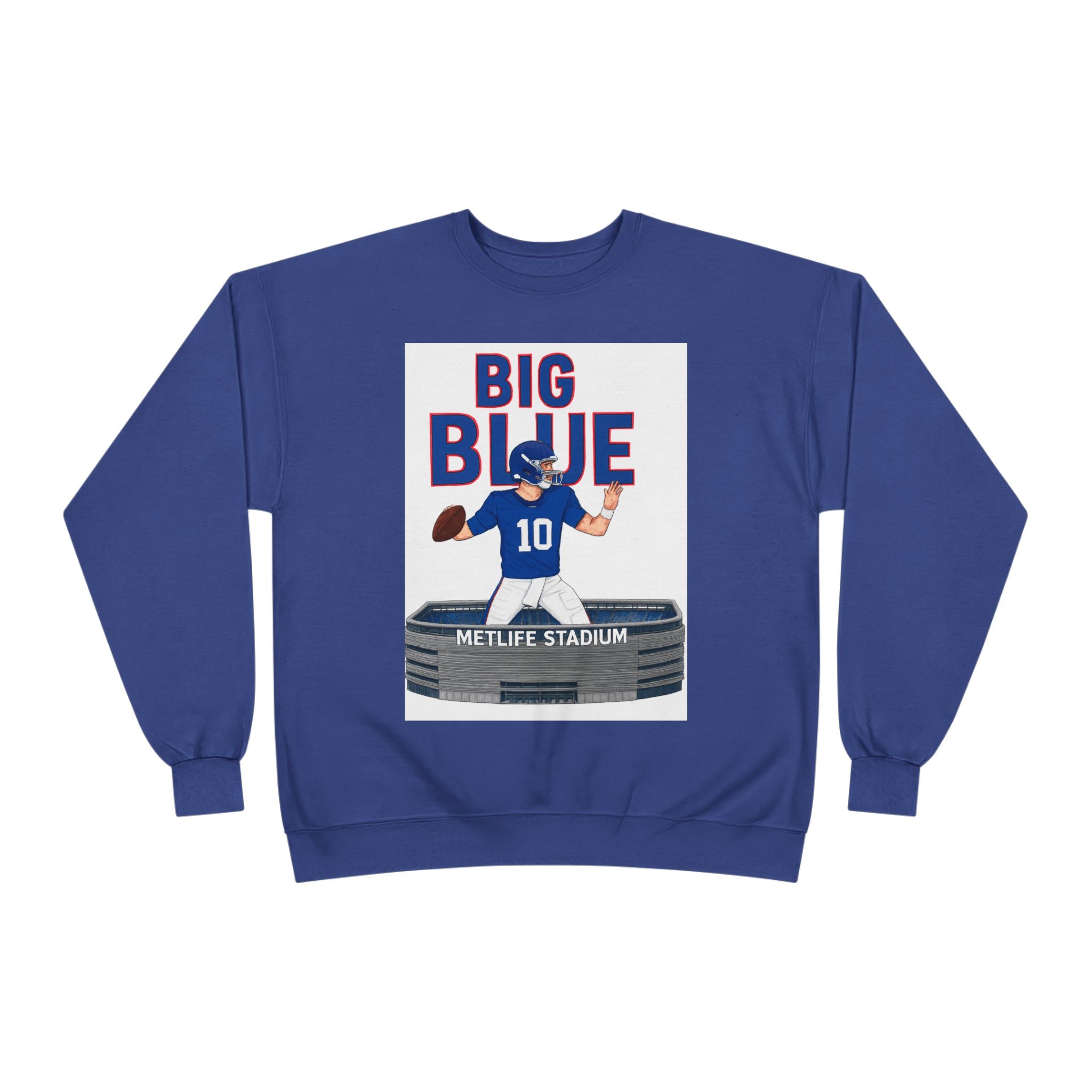 Big Blue '10' MetLife Stadium Crewneck Sweatshirt