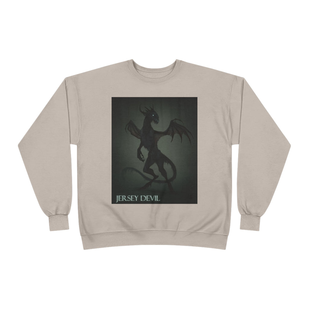 Jersey Devil Crewneck Sweatshirt – Gothic Cryptid Graphic Pullover