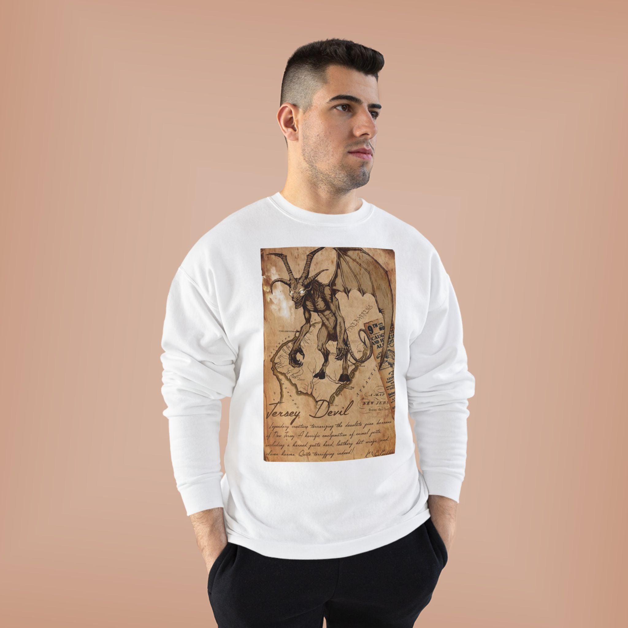 Vintage Demon Sketch Crewneck Sweatshirt