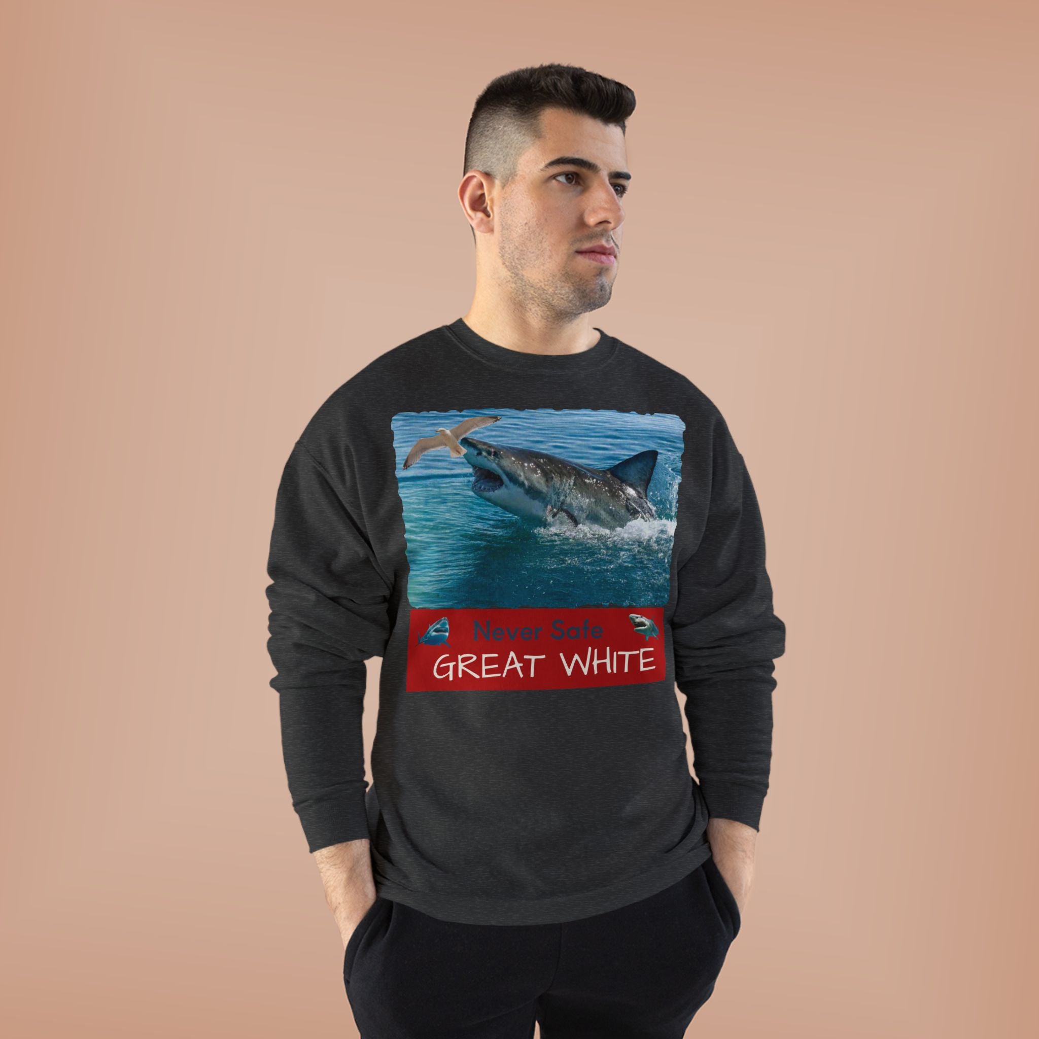 Great White Shark Crewneck Sweatshirt