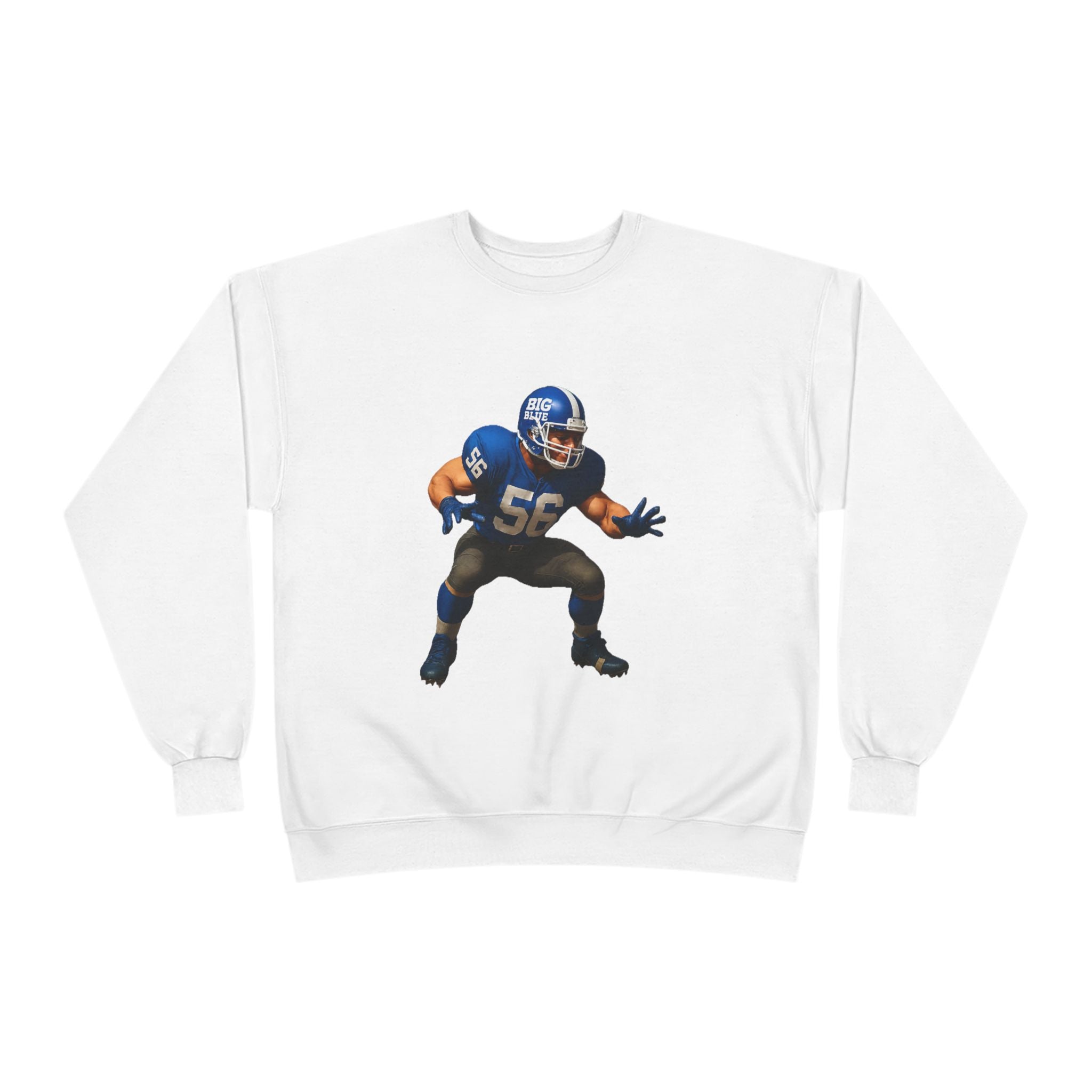 Football Linebacker Illustration Crewneck Sweatshirt