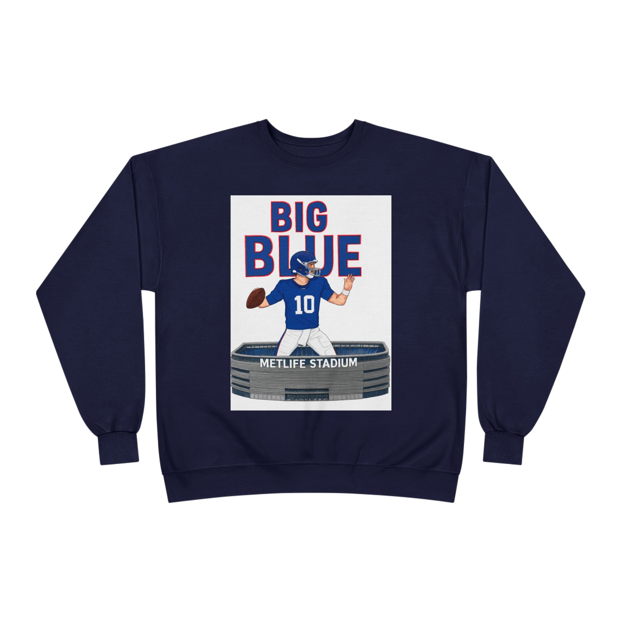 Big Blue '10' MetLife Stadium Crewneck Sweatshirt