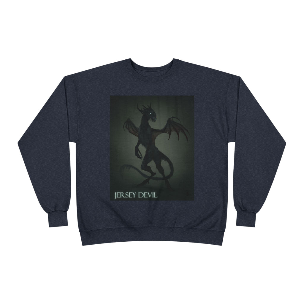 Jersey Devil Crewneck Sweatshirt – Gothic Cryptid Graphic Pullover