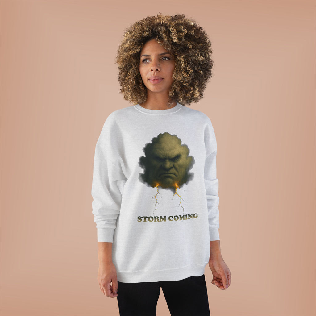 Storm Coming Sweatshirt — Angry Cloud Graphic Crewneck