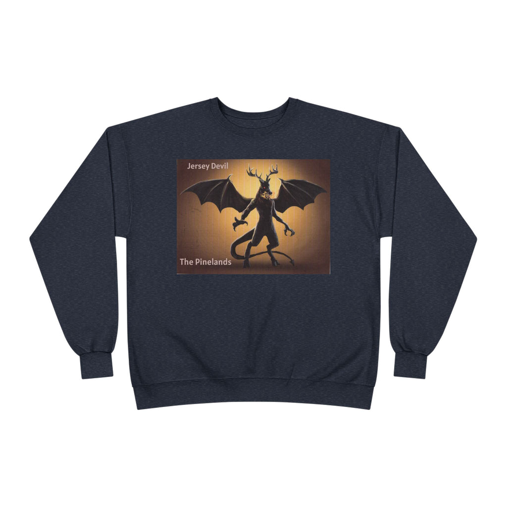 Devil Dragon Crewneck Sweatshirt – "The Firelands" Gothic Fantasy Graphic
