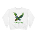 Fly Eagles Fly Crewneck Sweatshirt — Vintage Football Eagle Graphic