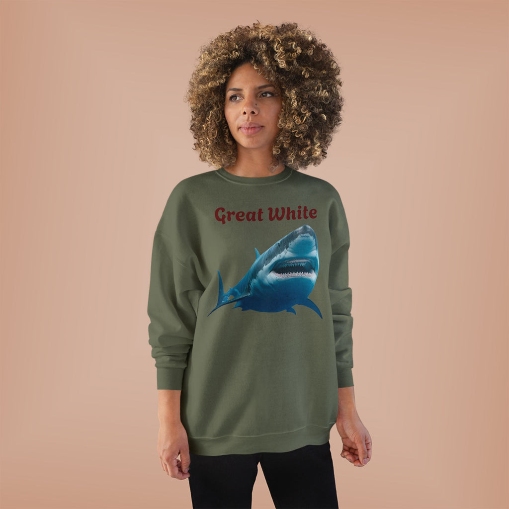 Great White Shark Crewneck Sweatshirt