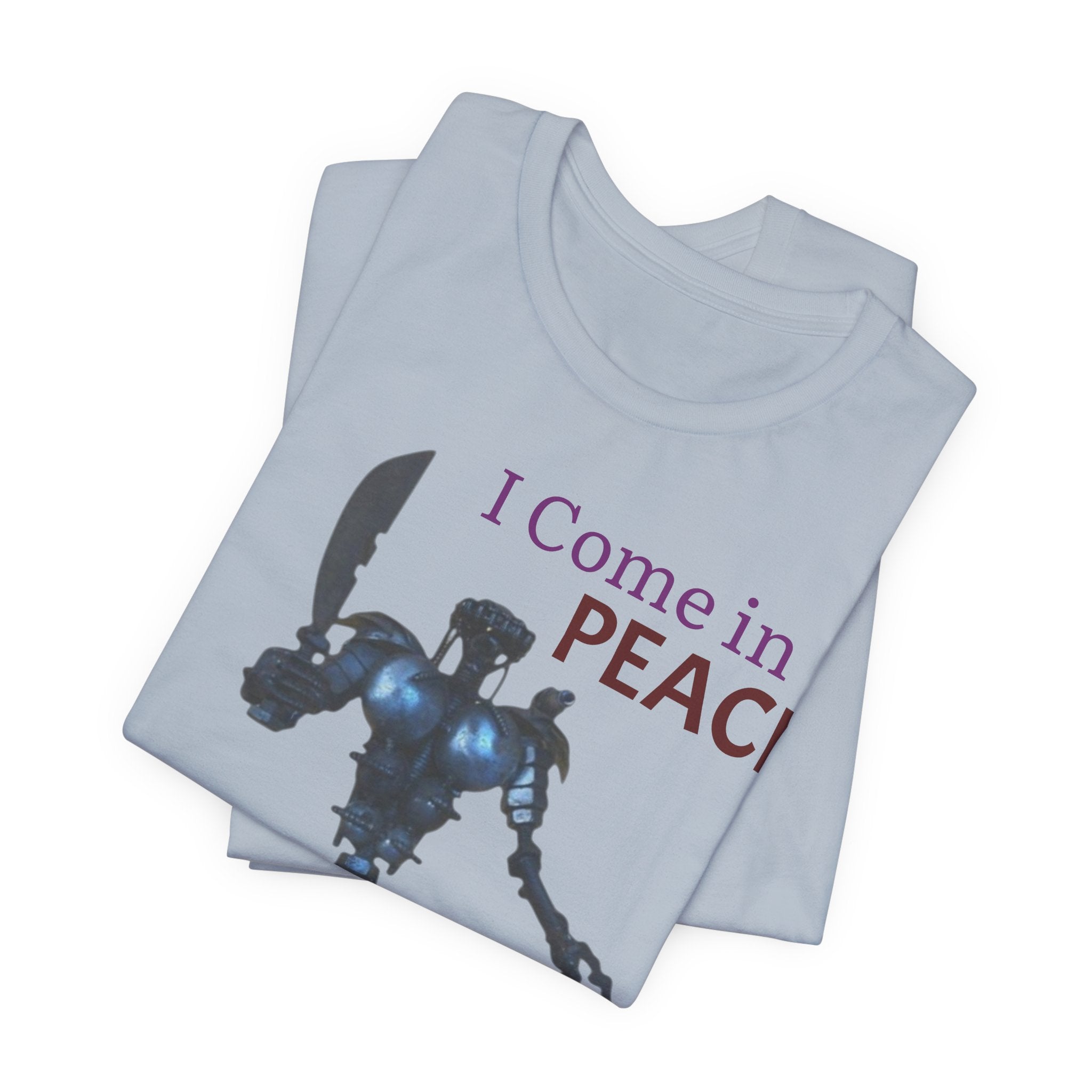 T-Shirt — I Come in Peace Robot Graphic Tee