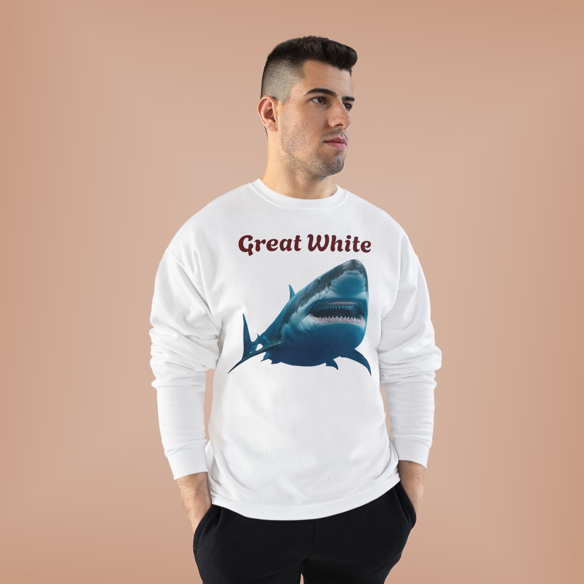 Great White Shark Crewneck Sweatshirt