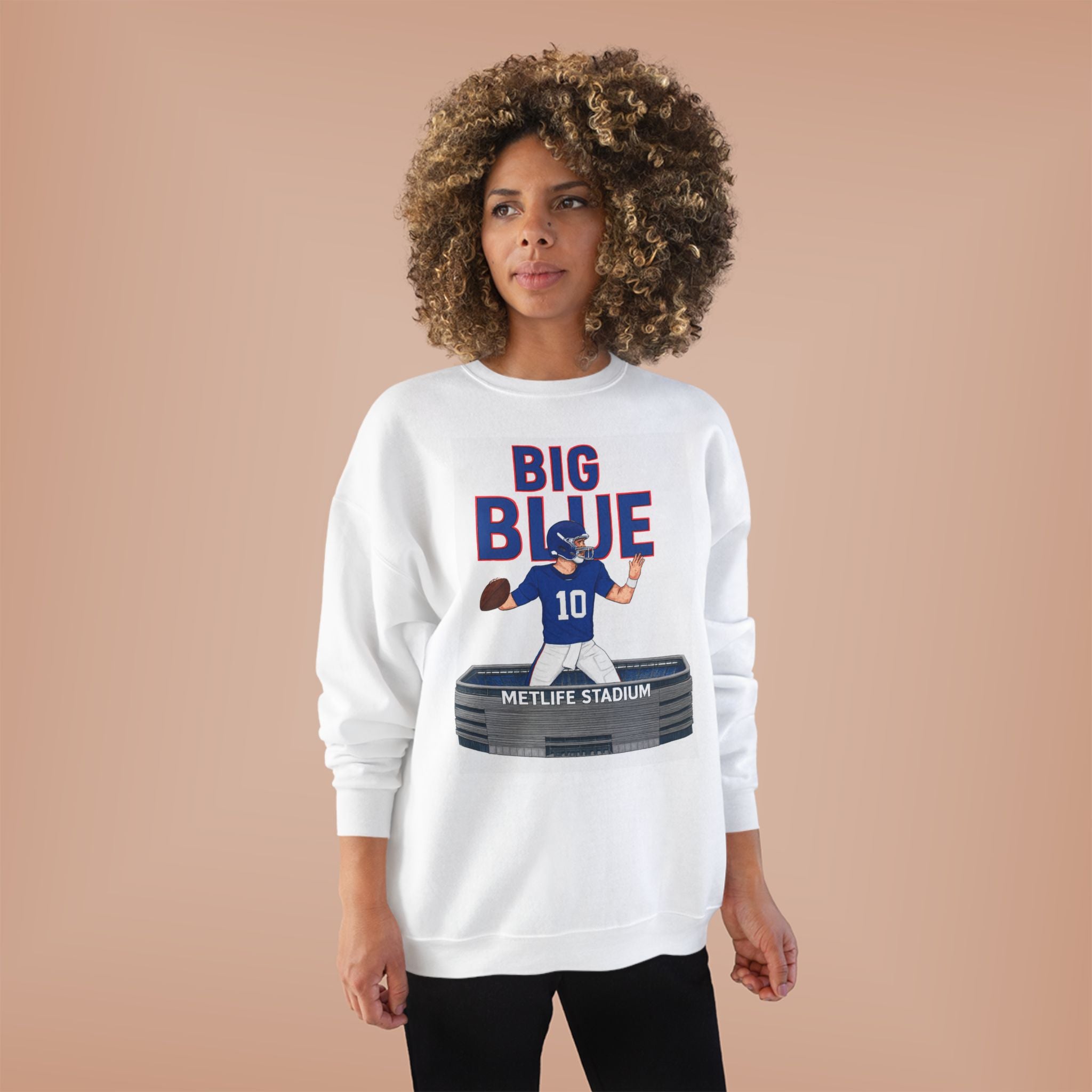 Big Blue '10' MetLife Stadium Crewneck Sweatshirt