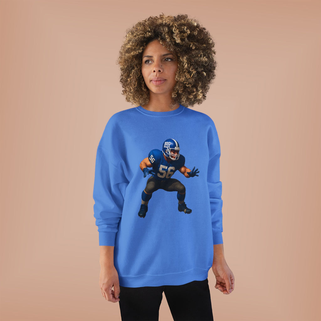 Football Linebacker Illustration Crewneck Sweatshirt