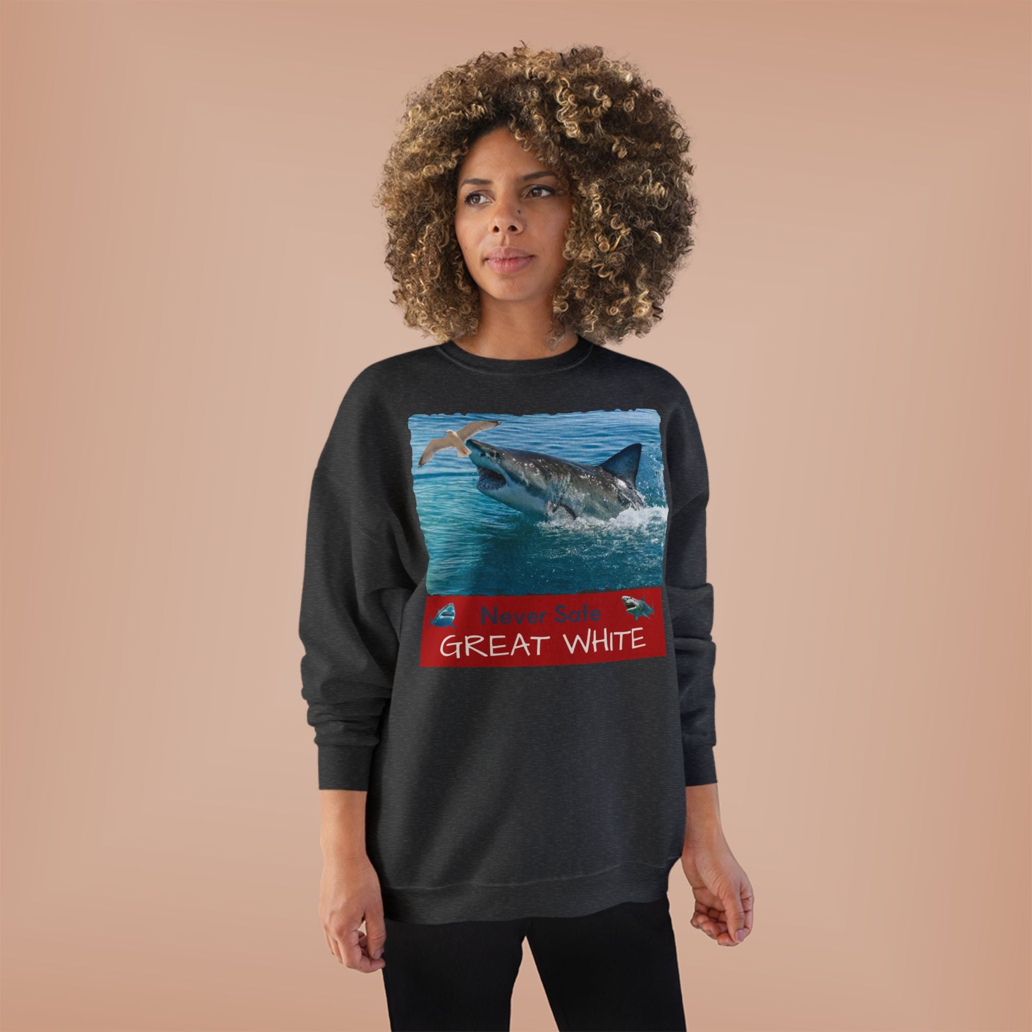 Great White Shark Crewneck Sweatshirt