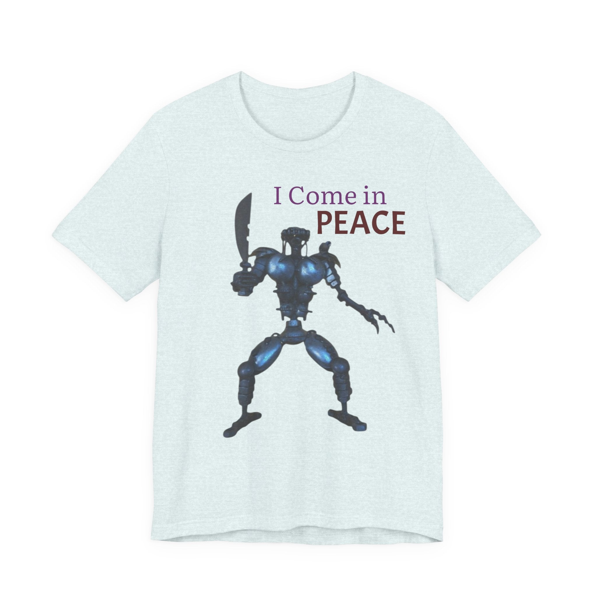 T-Shirt — I Come in Peace Robot Graphic Tee