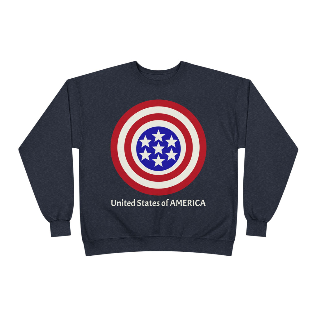 Copy of American Target Crewneck Sweatshirt — "United States of AMERICA" Patriotic Graphic