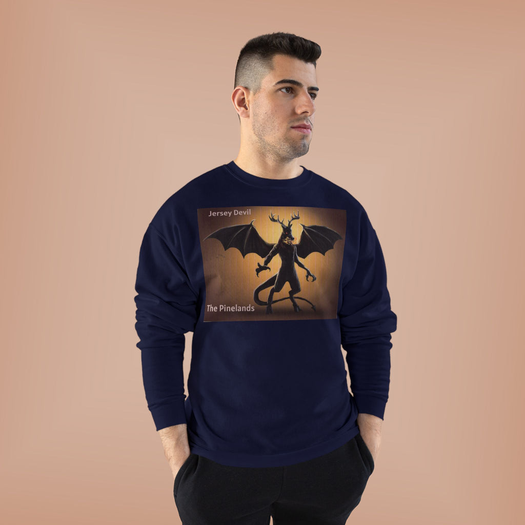 Devil Dragon Crewneck Sweatshirt – "The Firelands" Gothic Fantasy Graphic