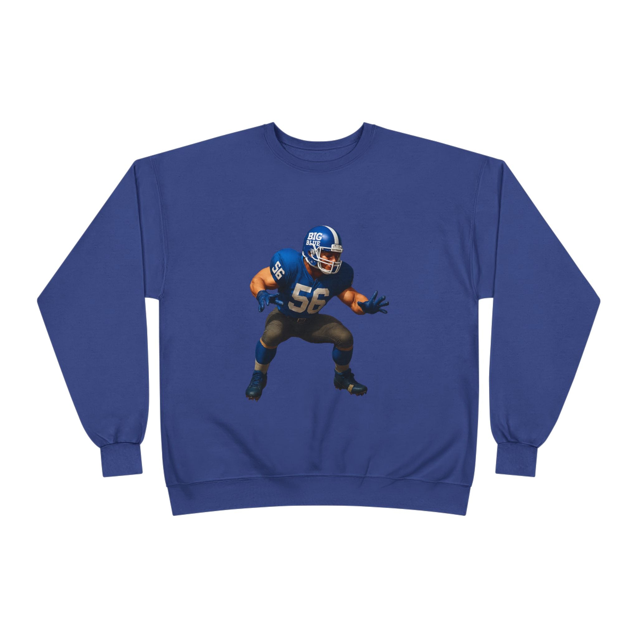 Football Linebacker Illustration Crewneck Sweatshirt