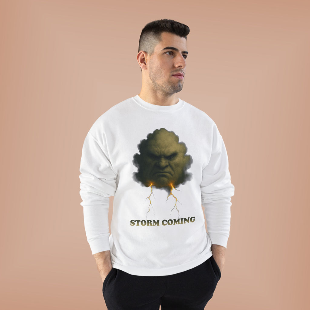 Storm Coming Sweatshirt — Angry Cloud Graphic Crewneck