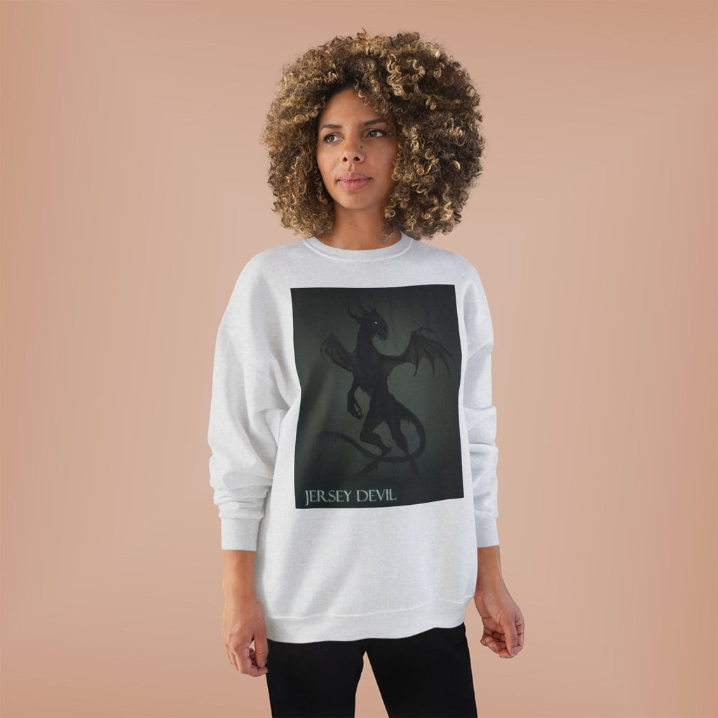 Jersey Devil Crewneck Sweatshirt – Gothic Cryptid Graphic Pullover