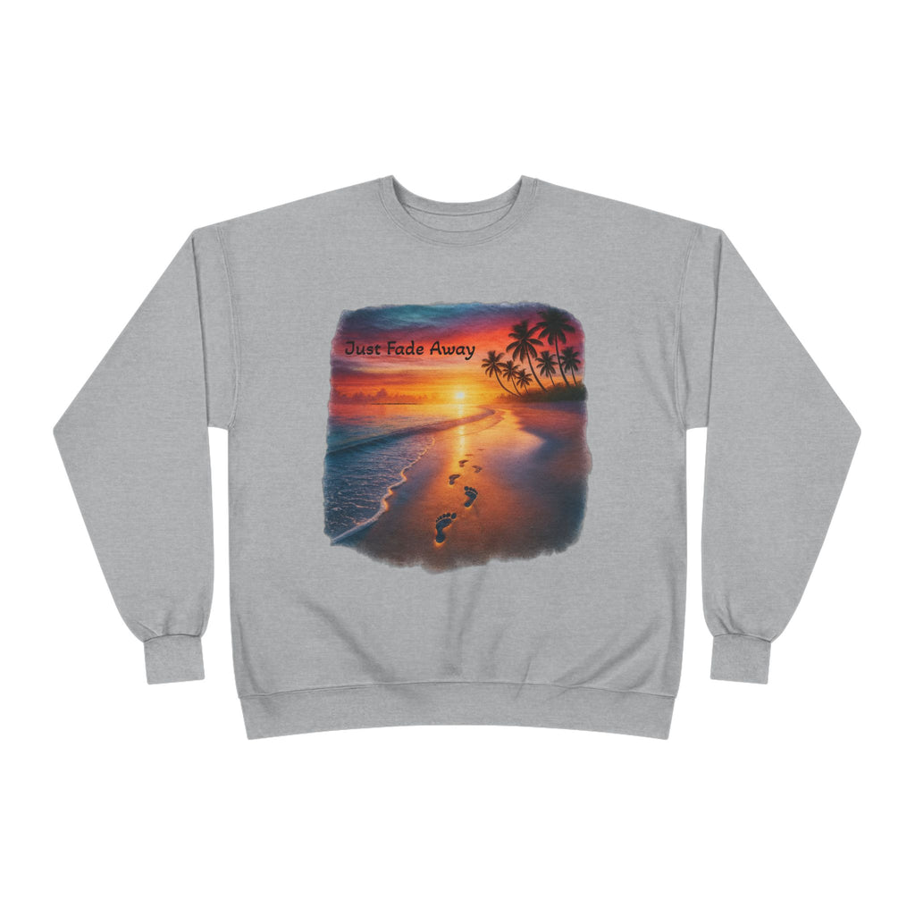 Crewneck Sweatshirt — Sunset Beach "Footprints" Graphic