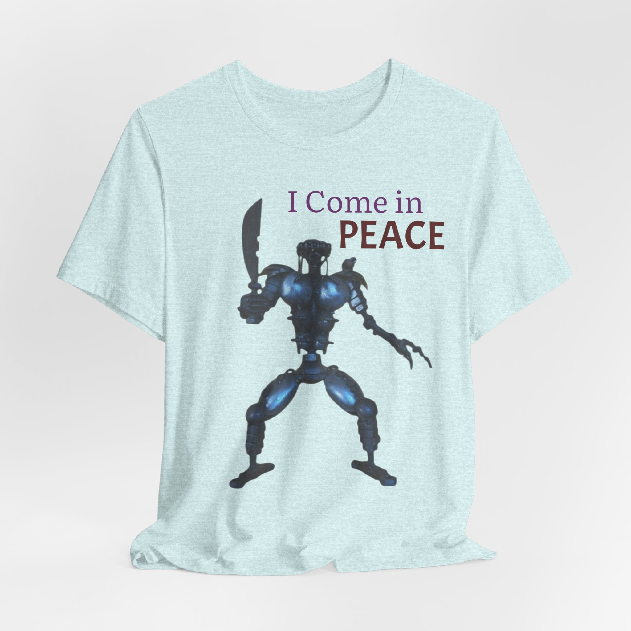 T-Shirt — I Come in Peace Robot Graphic Tee