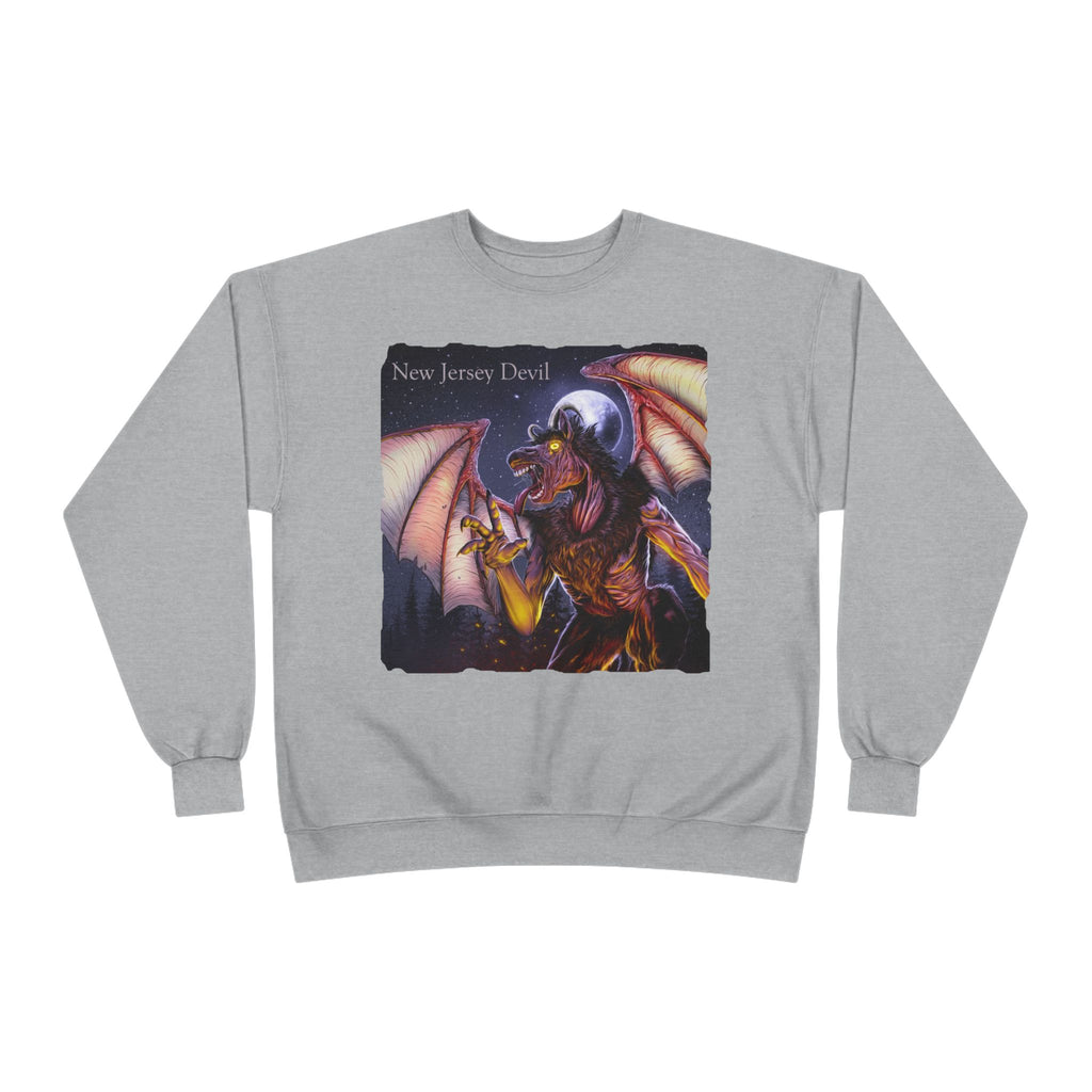 Dragon Graphic Sweatshirt — "New Jersey Dad" Fantasy Winged Creature Crewneck