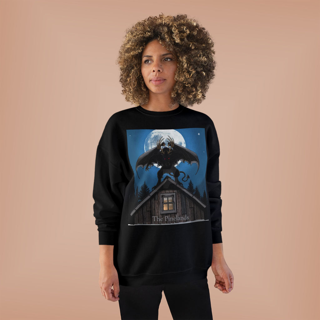 Werewolf Moon Crewneck Sweatshirt — Night Forest Horror Graphic