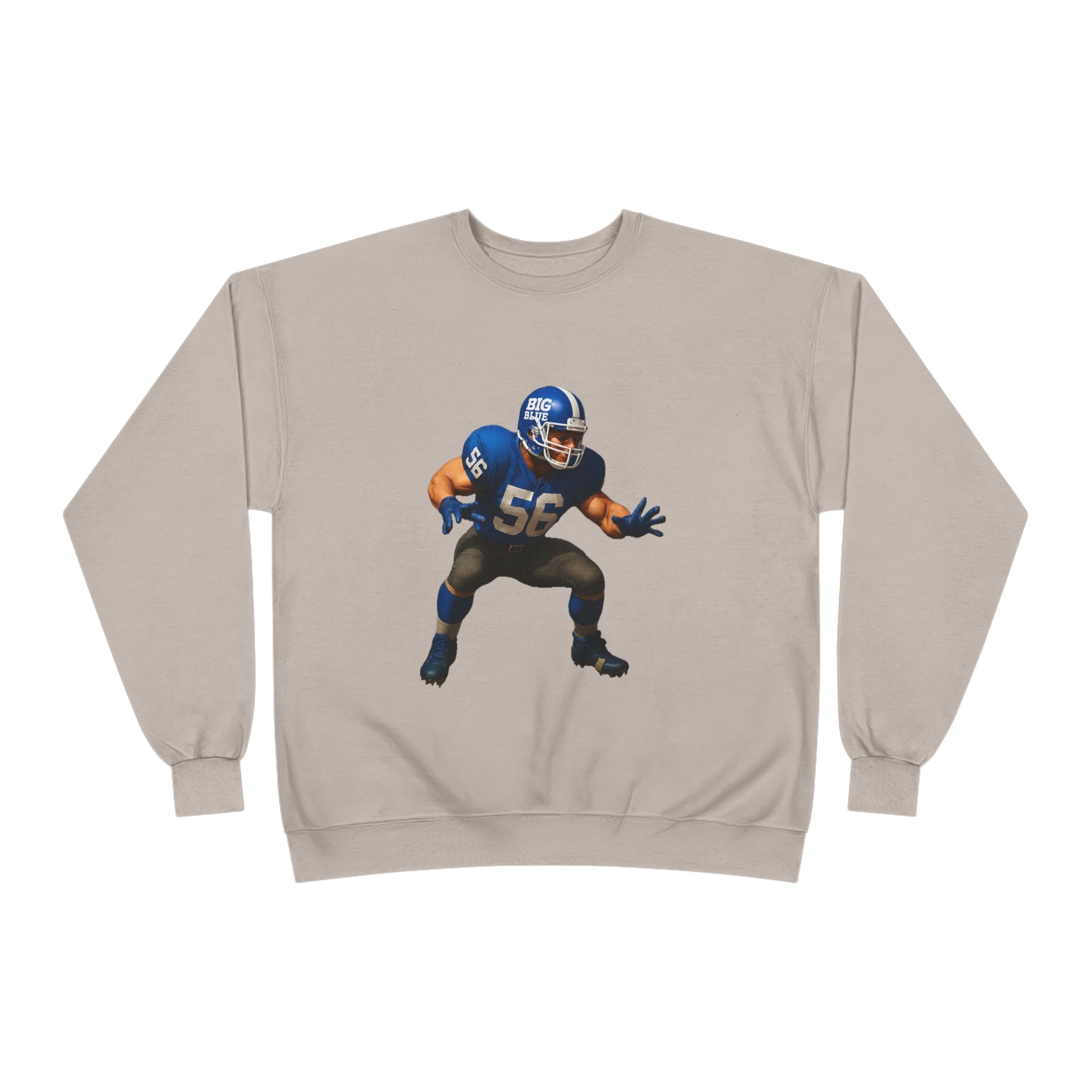 Football Linebacker Illustration Crewneck Sweatshirt