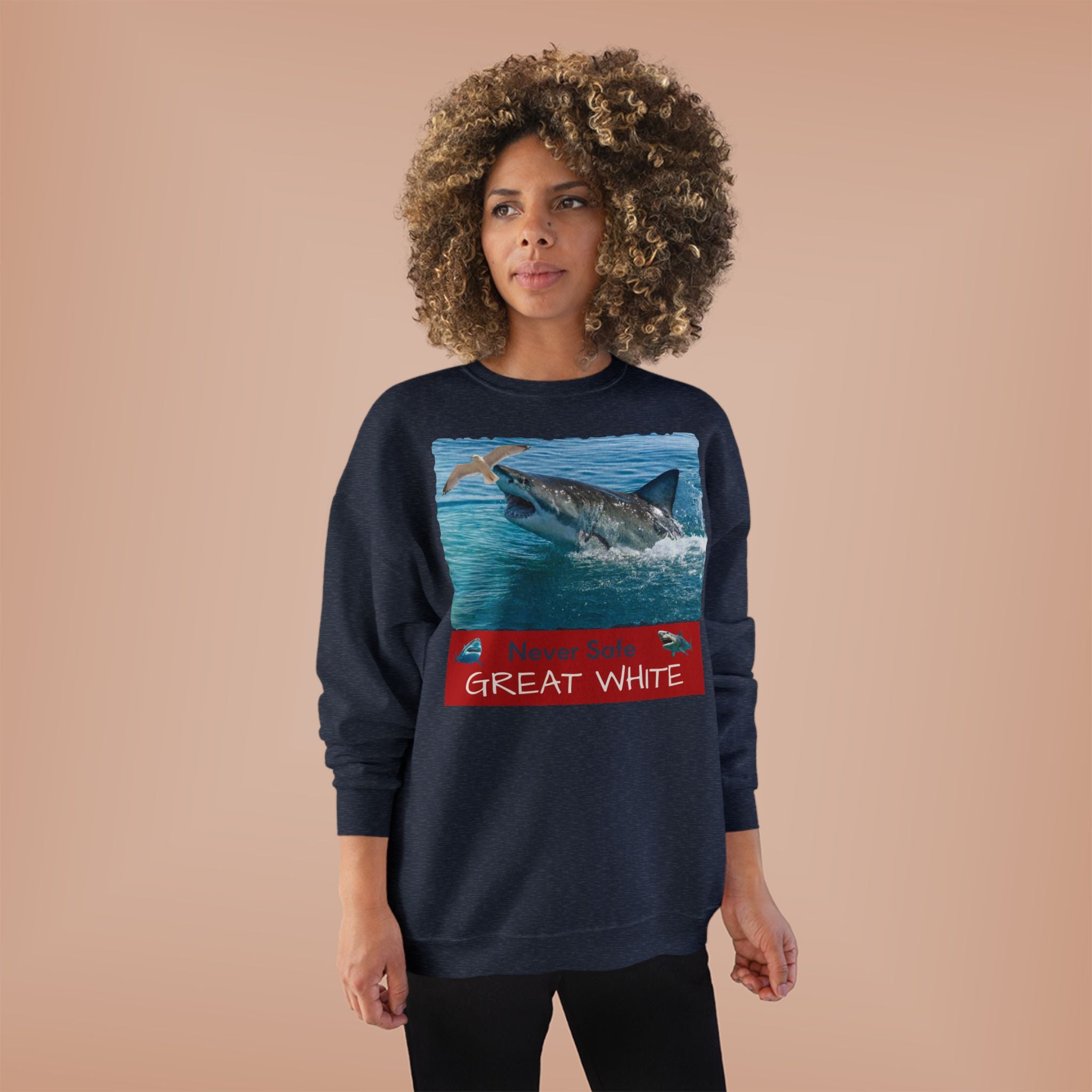 Great White Shark Crewneck Sweatshirt