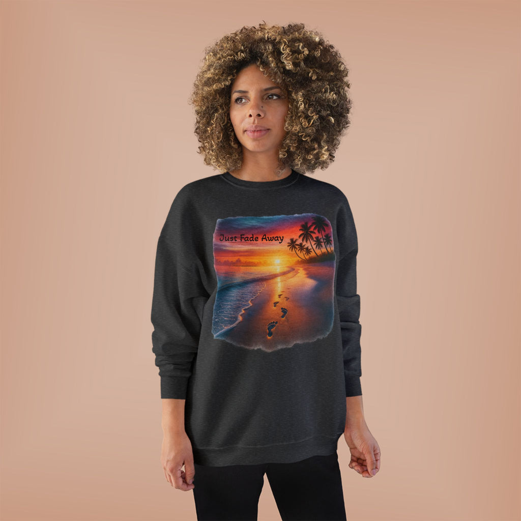 Crewneck Sweatshirt — Sunset Beach "Footprints" Graphic