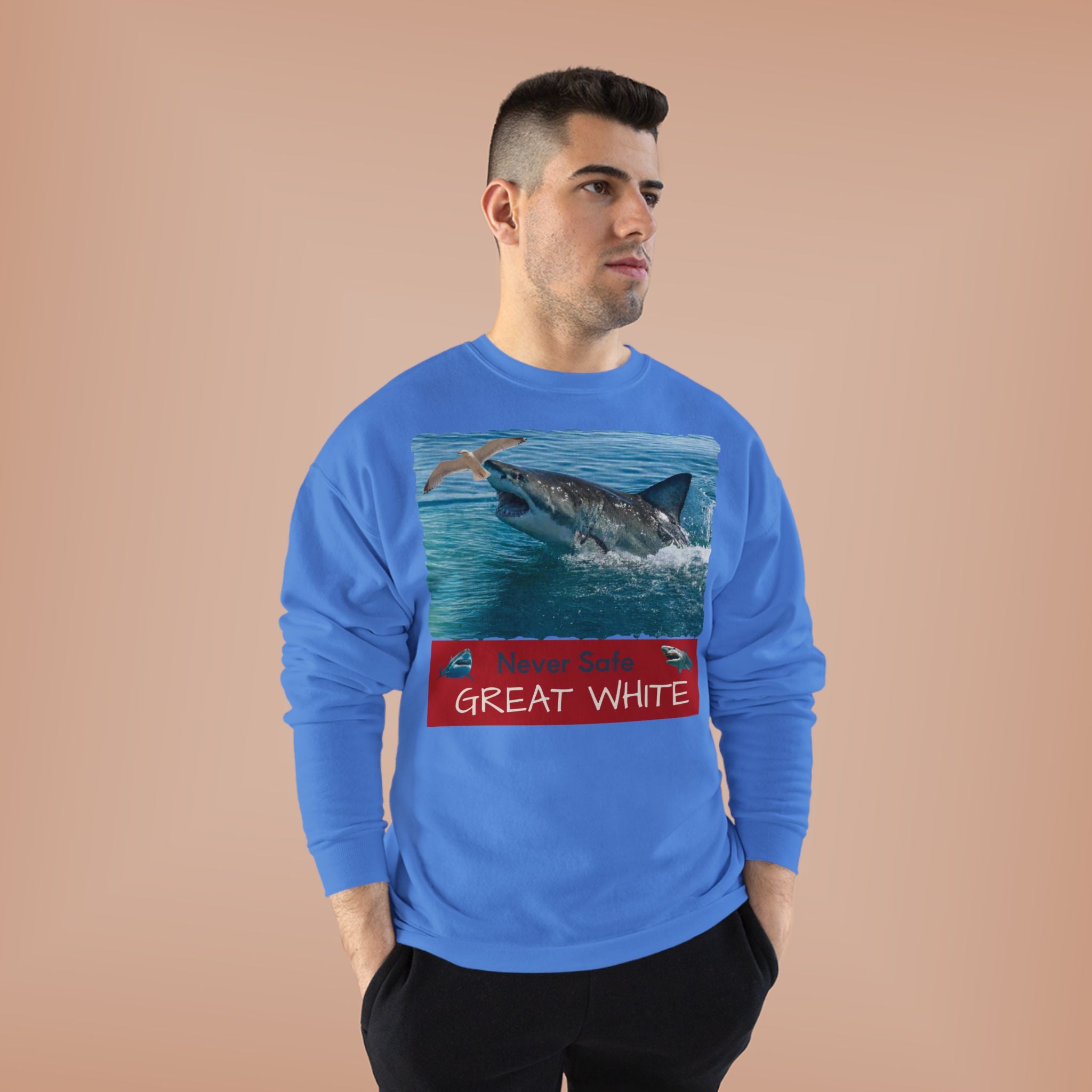 Great White Shark Crewneck Sweatshirt
