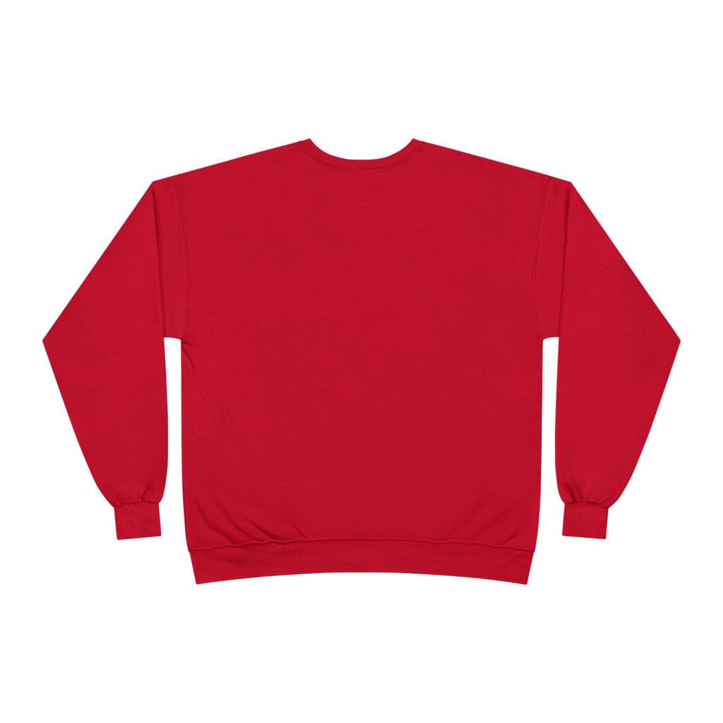 Crewneck Sweatshirt — "Boob Block" Hands Graphic Pullover