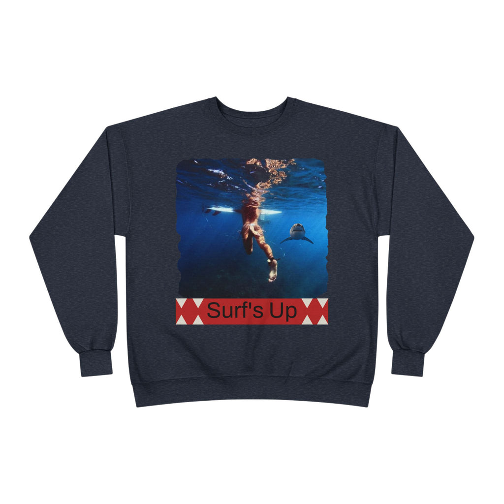 Crewneck Sweatshirt — 'Surf's Up' Underwater Surfer Graphic