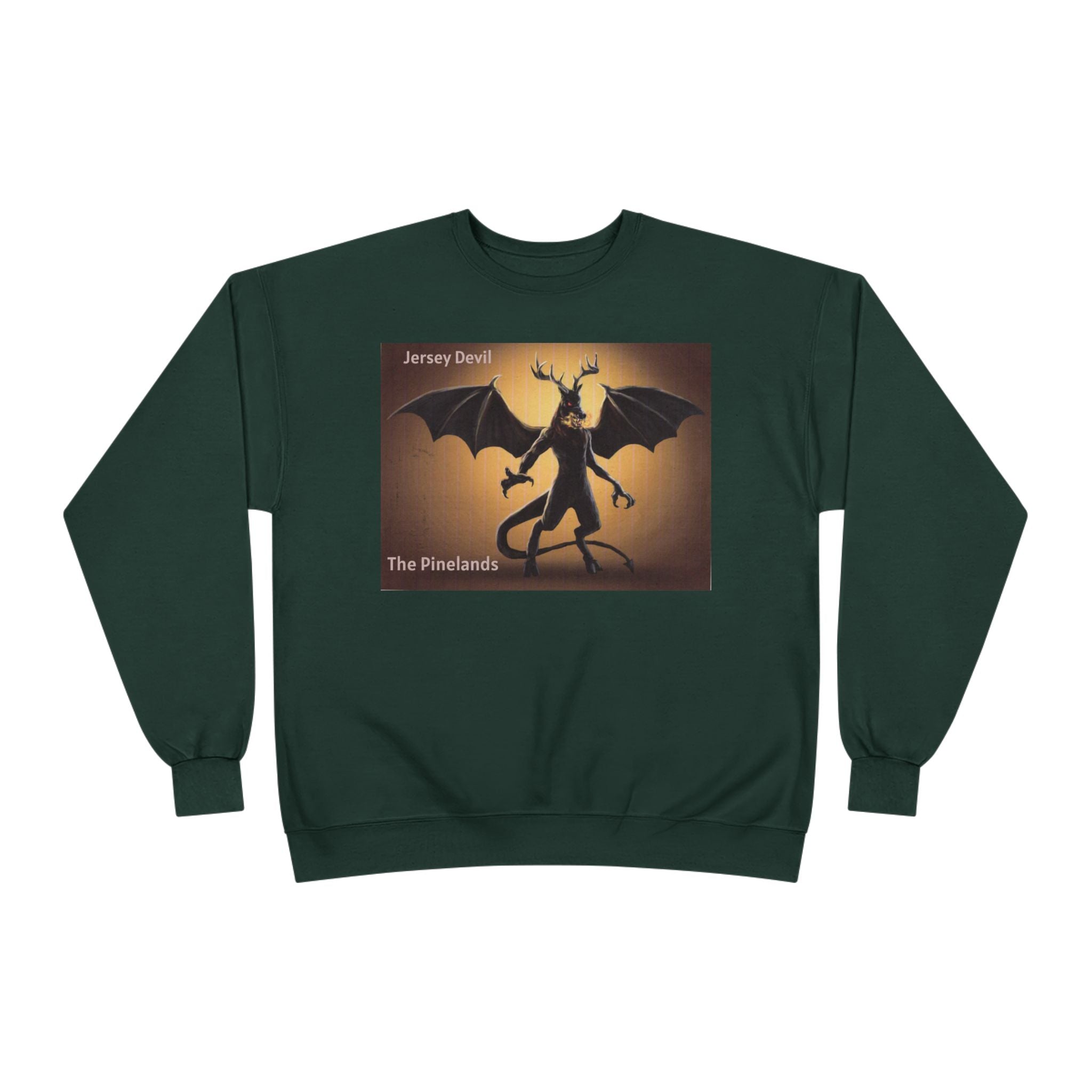 Devil Dragon Crewneck Sweatshirt – "The Firelands" Gothic Fantasy Graphic