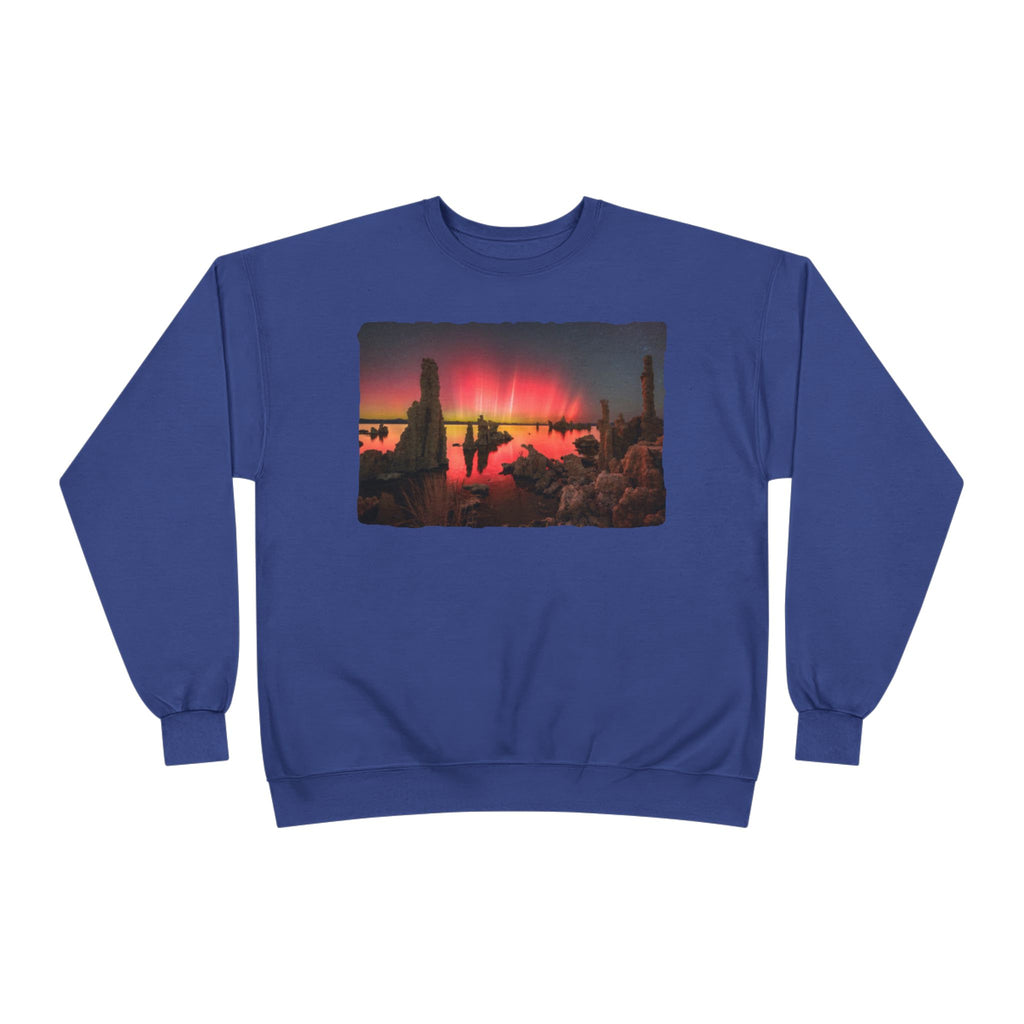 Crewneck Sweatshirt — Neon Desert Nightscape Graphic
