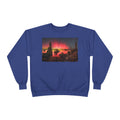 Crewneck Sweatshirt — Neon Desert Nightscape Graphic
