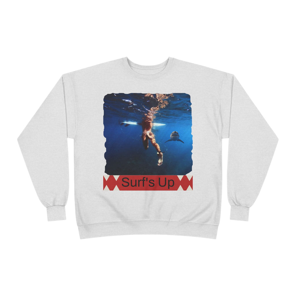 Crewneck Sweatshirt — 'Surf's Up' Underwater Surfer Graphic