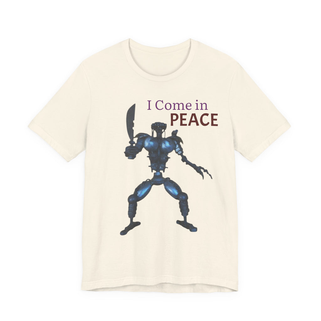 T-Shirt — I Come in Peace Robot Graphic Tee