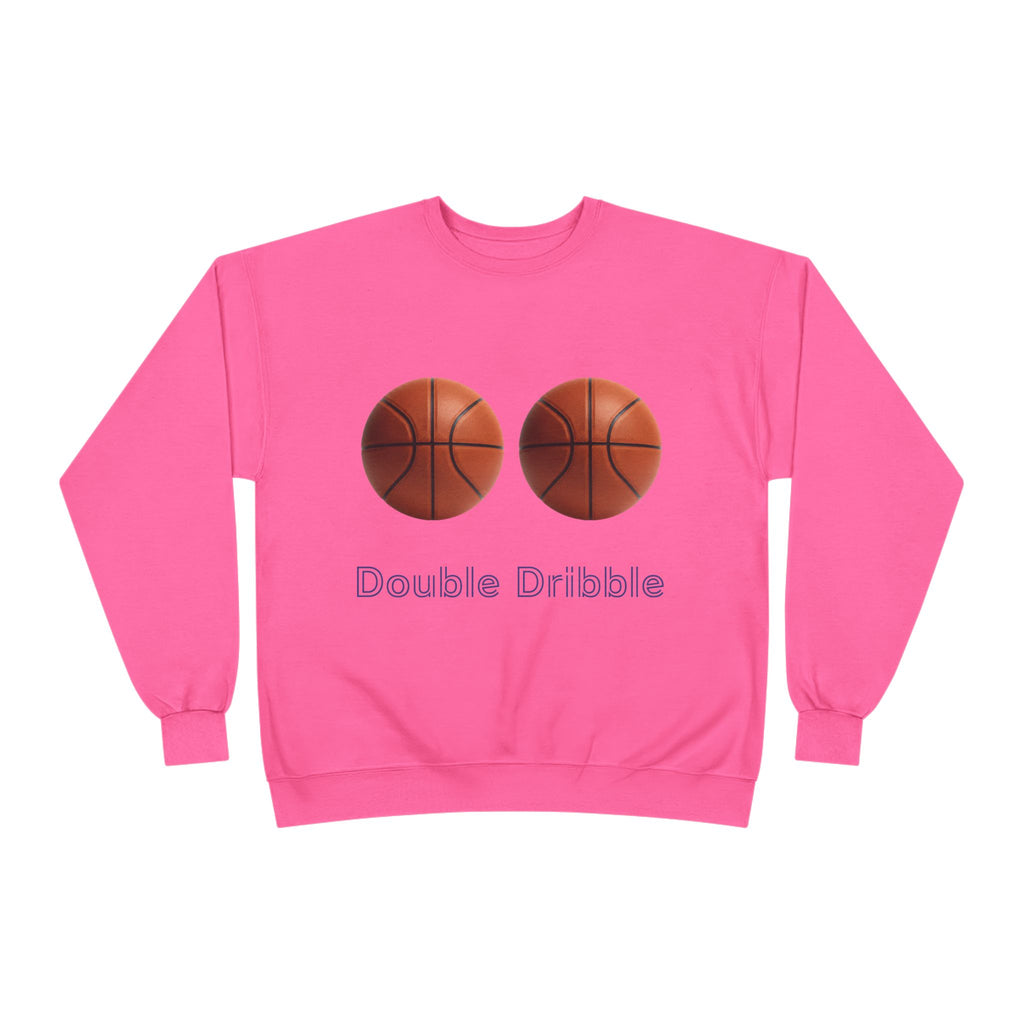 Crewneck Sweatshirt — "Double Dribble" Basketball Graphic