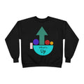What's Up Arrow Crewneck Sweatshirt — Playful Graphic Pullover
