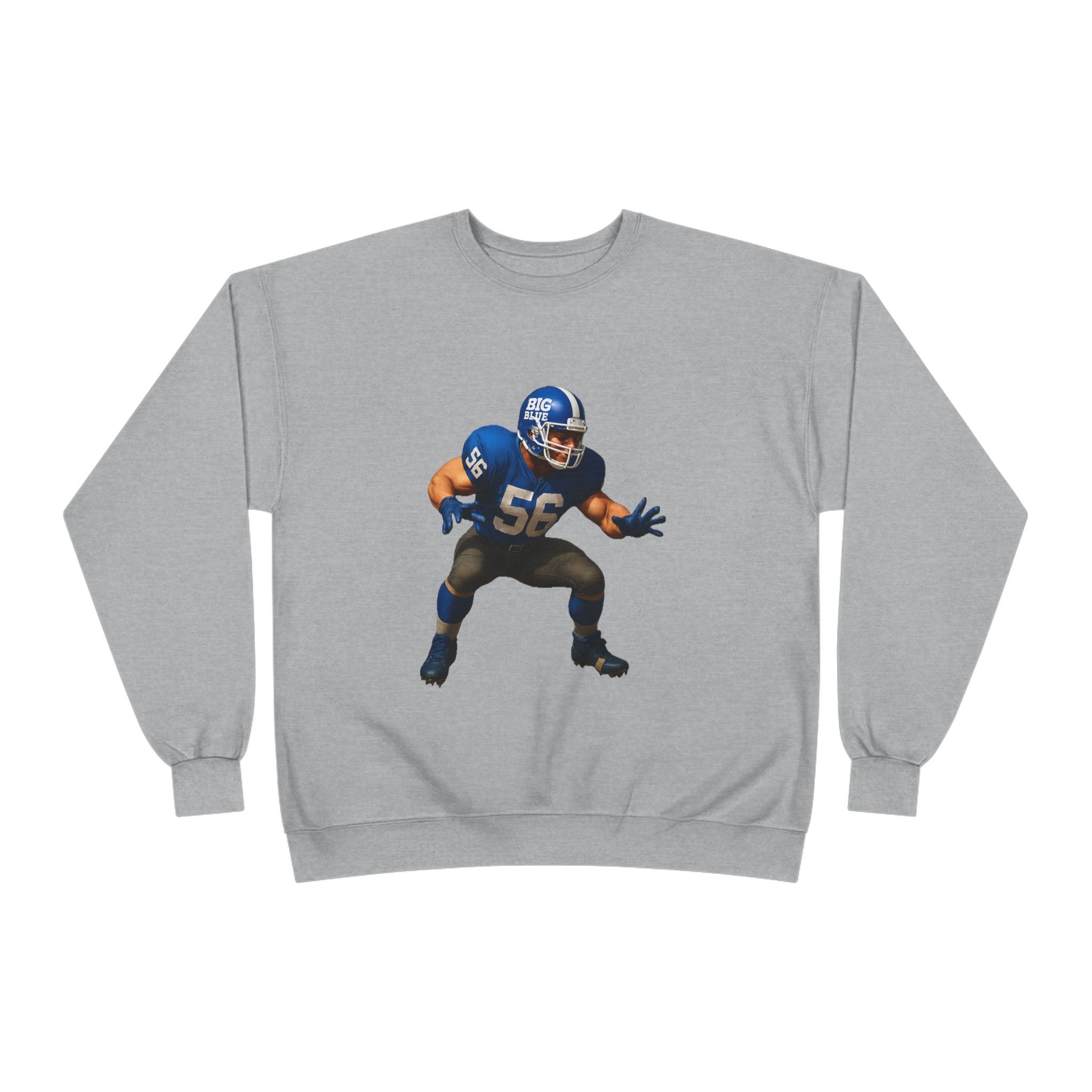 Football Linebacker Illustration Crewneck Sweatshirt